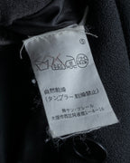 "GIANFRANCO FERRE" Multiple button sequences shaped long coat