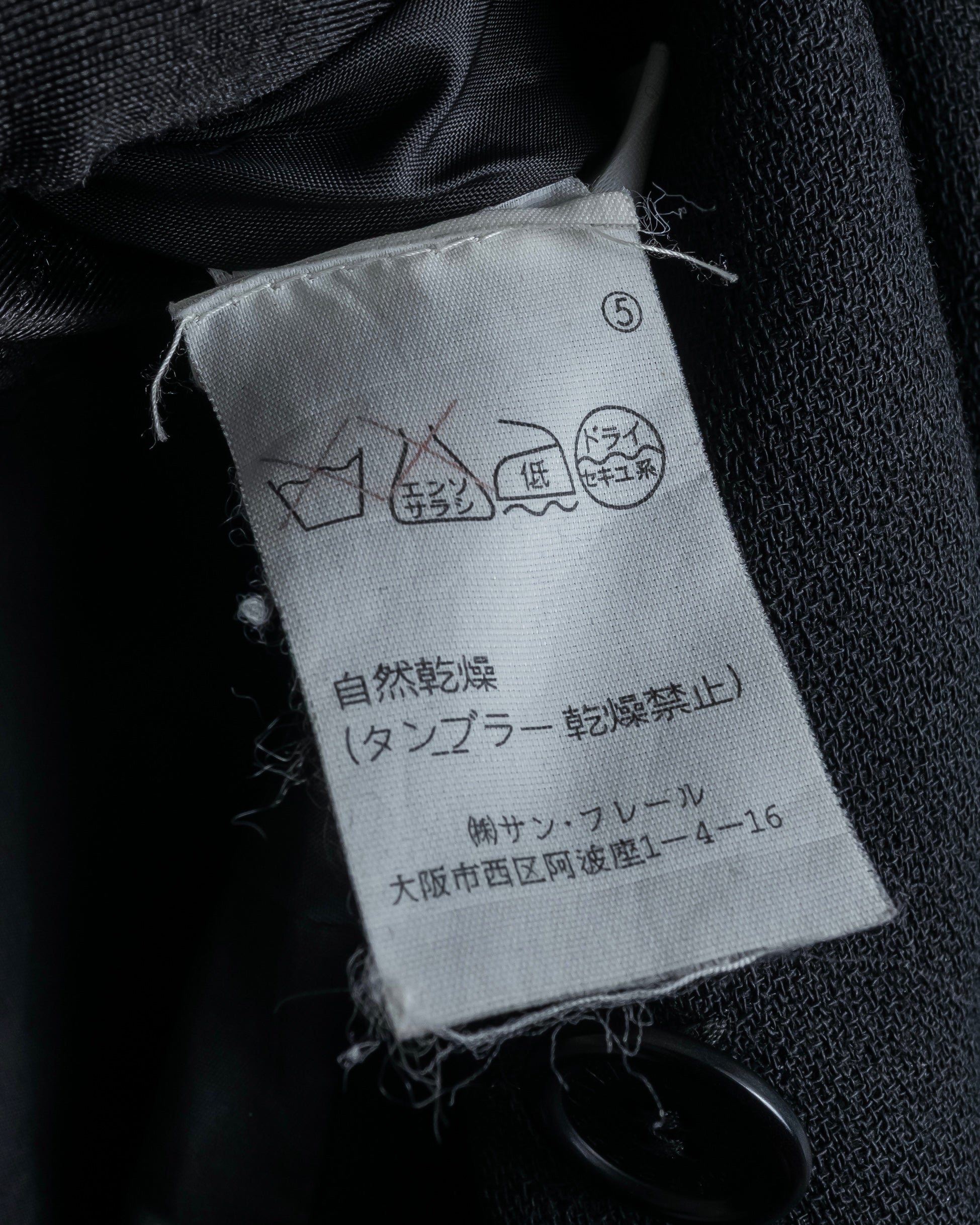 "GIANFRANCO FERRE" Multiple button sequences shaped long coat