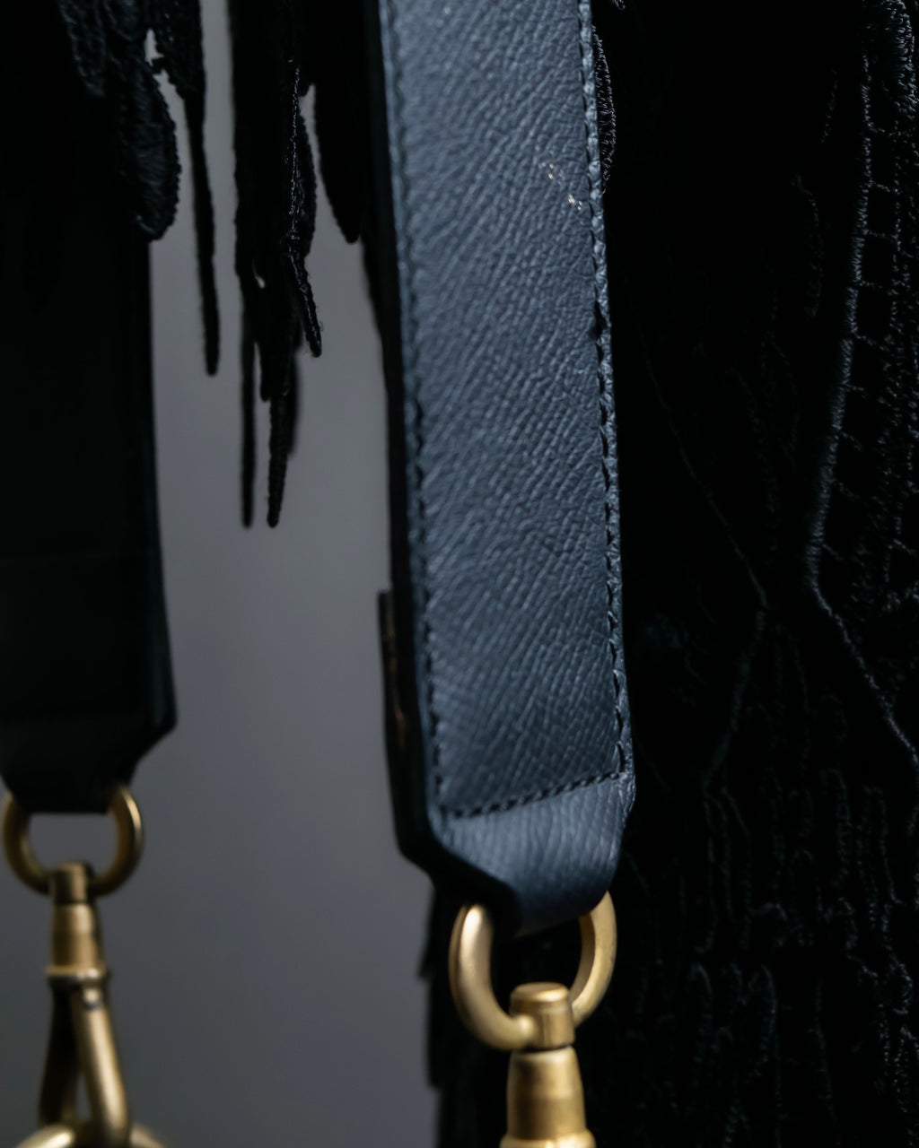 “JIL SANDER” Gold buckle 2 way nylon hand bag