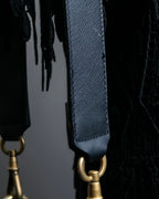 “JIL SANDER” Gold buckle 2 way nylon hand bag