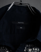 “GUCCI” 2011-12 Bandana panel print shirt