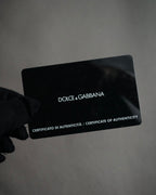 "DOLCE & GABBANA" 00’s-10’s Grained leather canvas-lined satchel bag