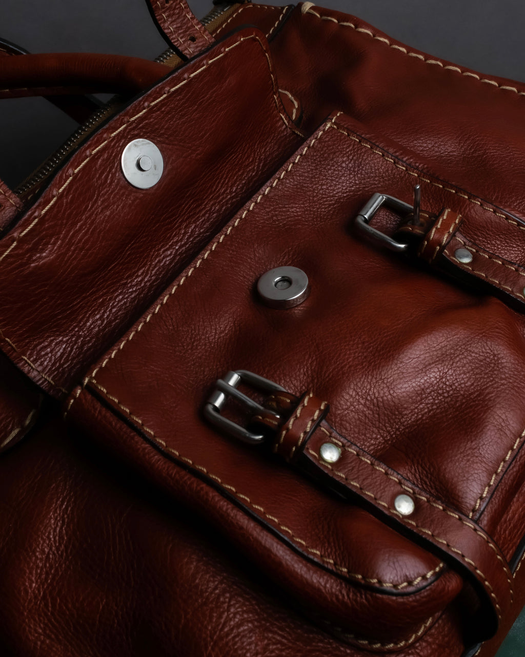 "Chloe" Edith series crossbody leather bag