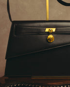 "Thierry Mugler" 80's-90's Architectural leather shoulder bag