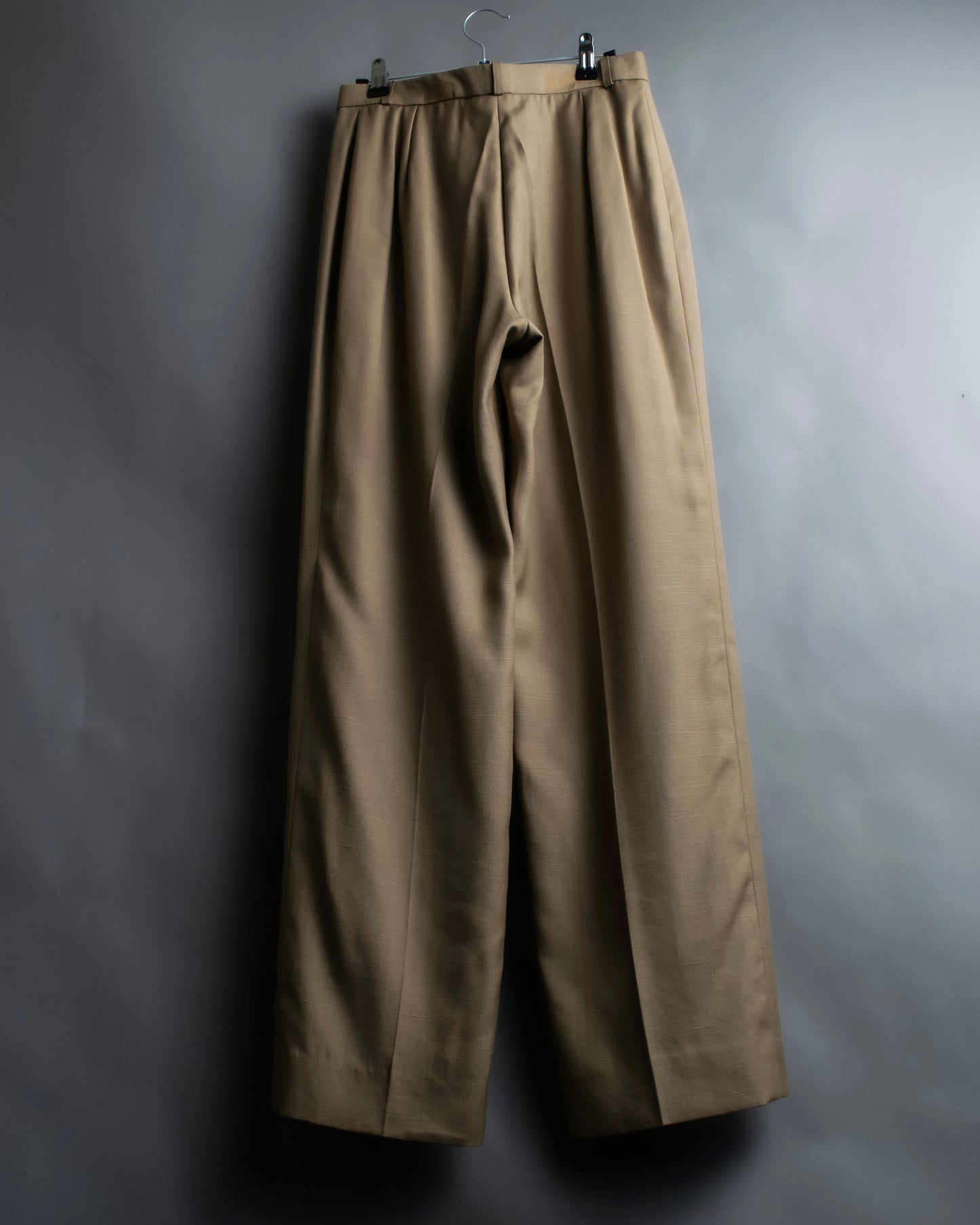 "Christian Dior" Center press wide tapered slacks