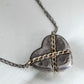 "Tiffany&Co" Chain cross heart motif silver necklace