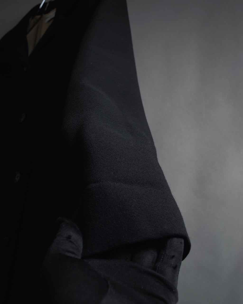 Abrigo de lana de sastrería minimalista de los años 90-00 de Dolce & Gabbana