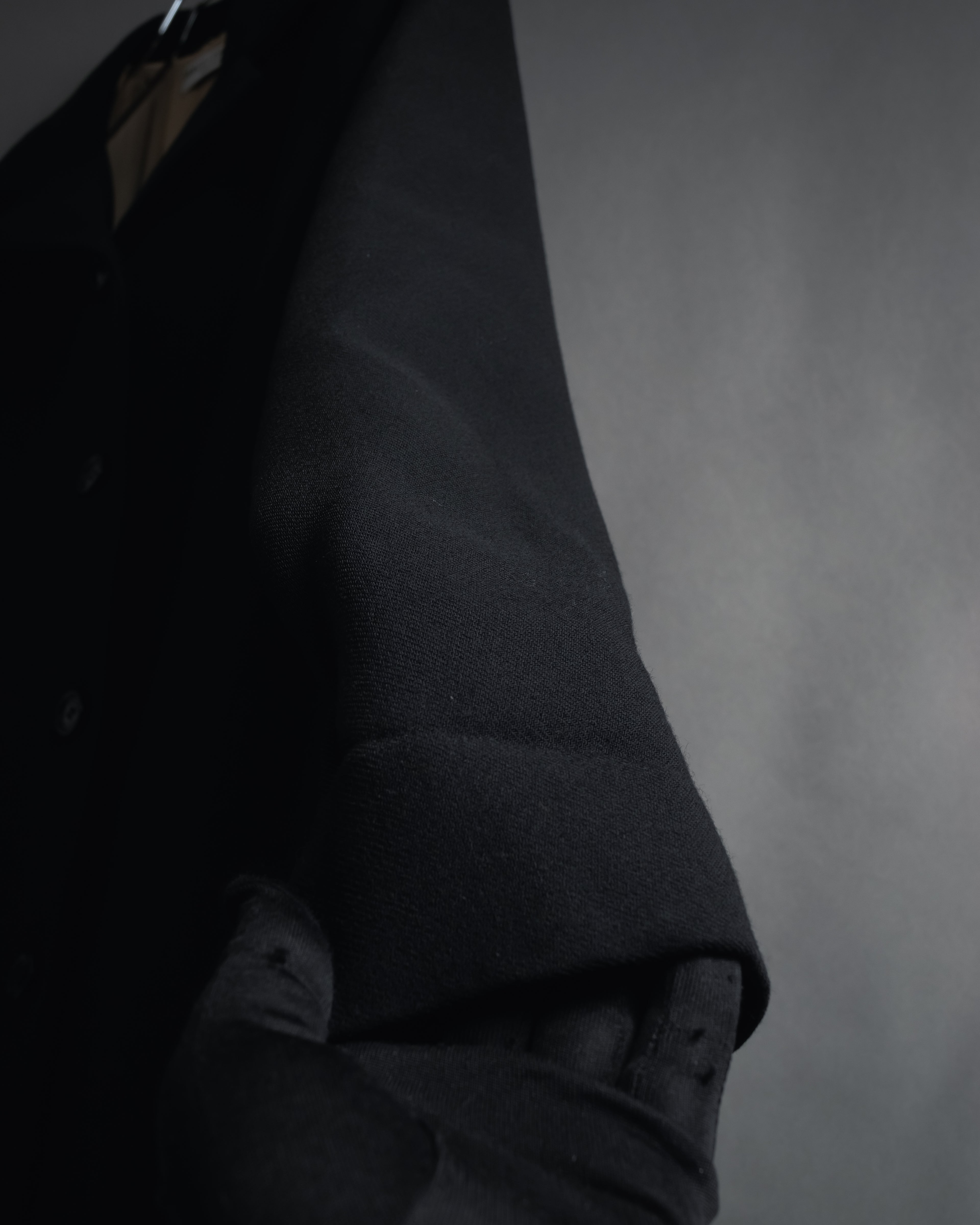 Abrigo de lana de sastrería minimalista de los años 90-00 de Dolce & Gabbana