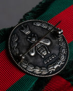 "GUCCI" Beaded design grosgrain ribbon