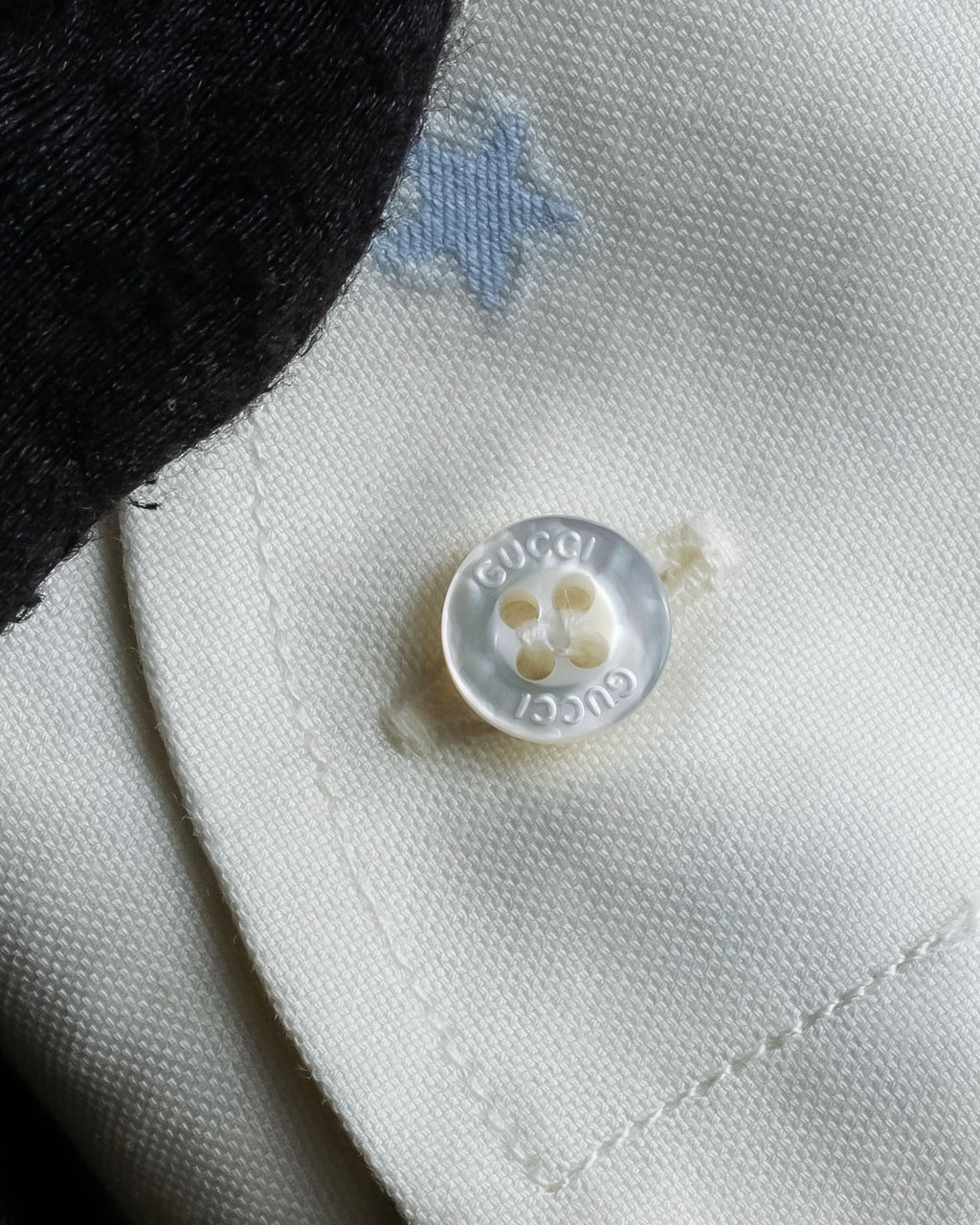 "GUCCI" Iconic embroidered pattern cotton shirt