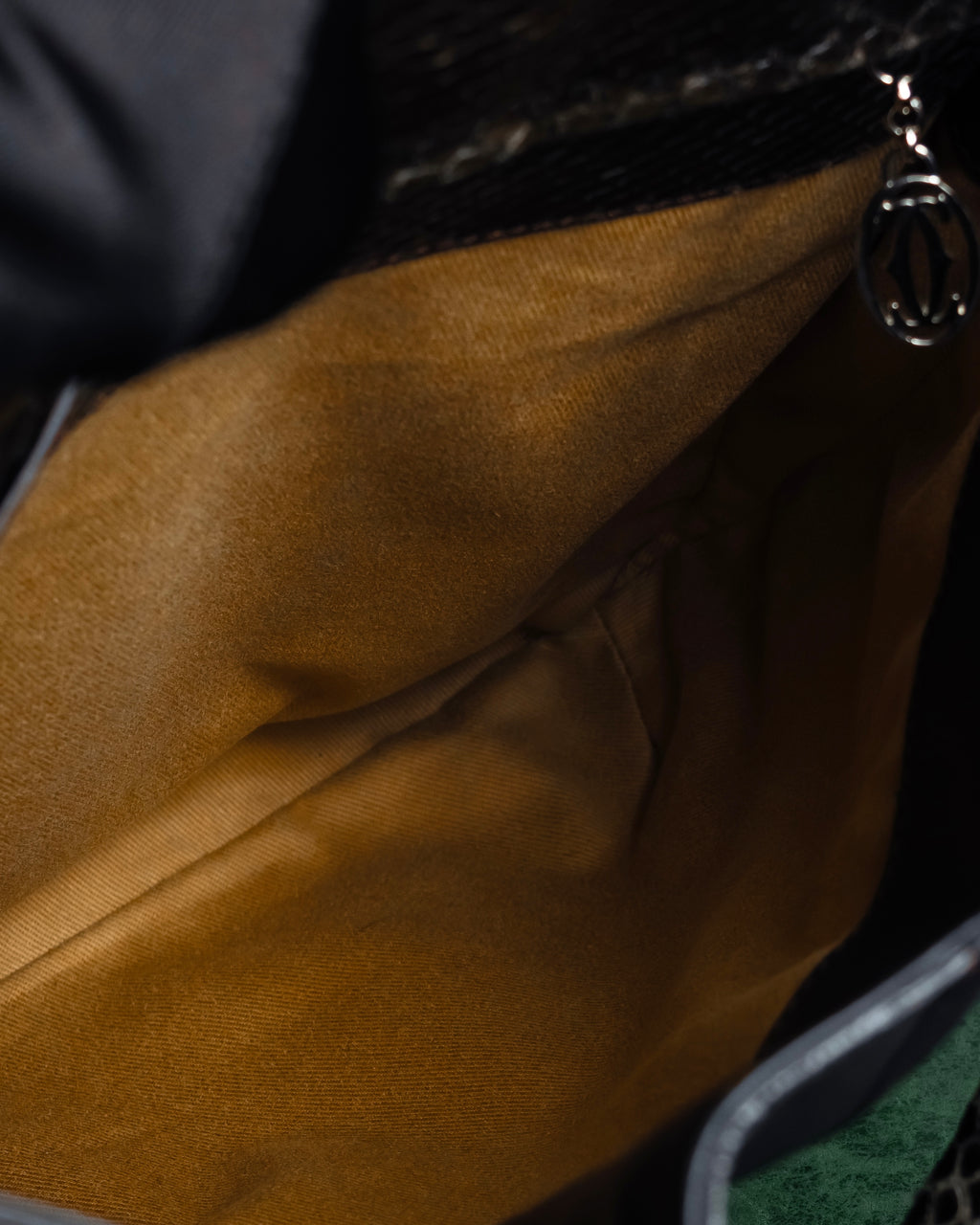 "Cartier" Marcello de Cartier python leather combination bag