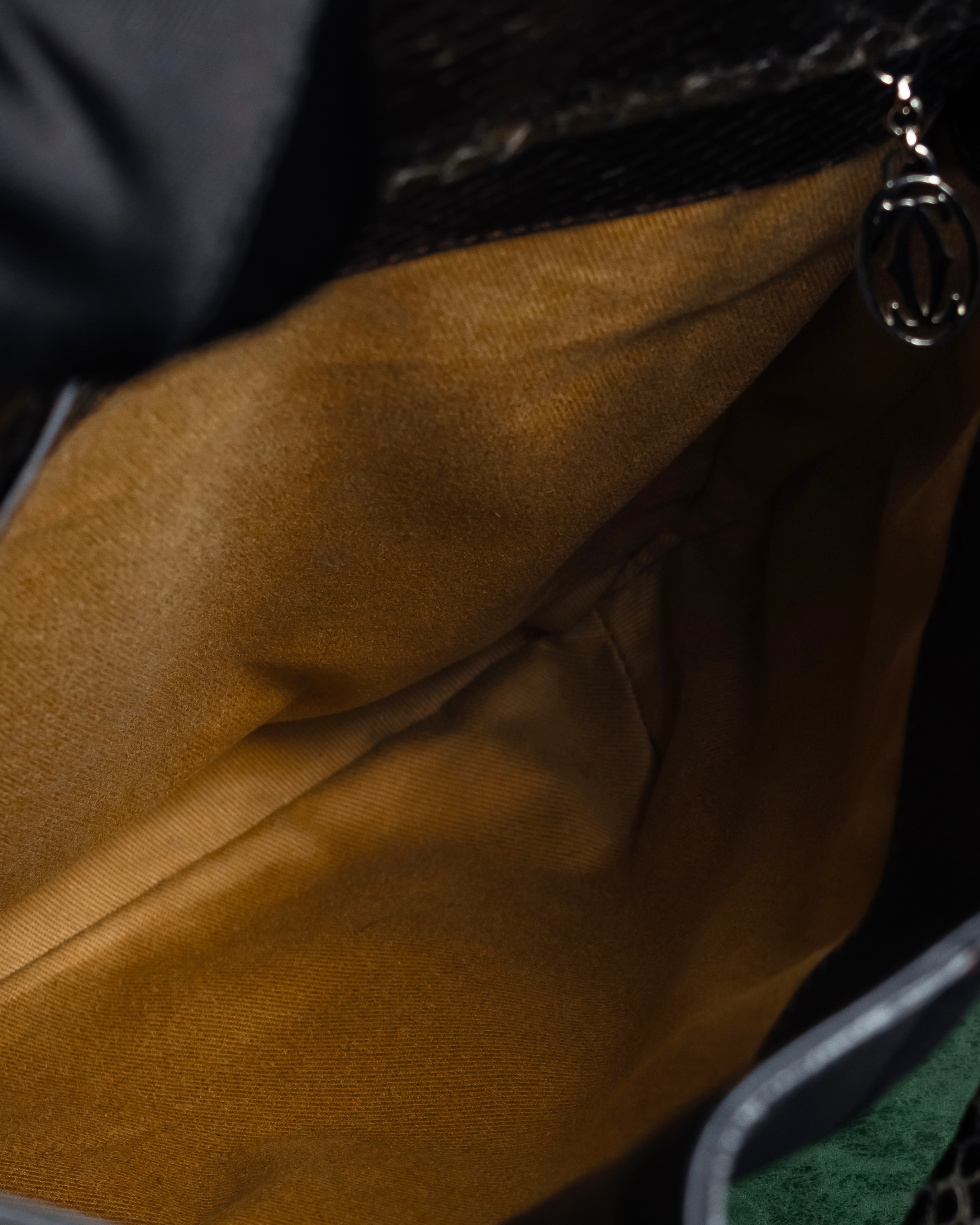 "Cartier" Marcello de Cartier python leather combination bag