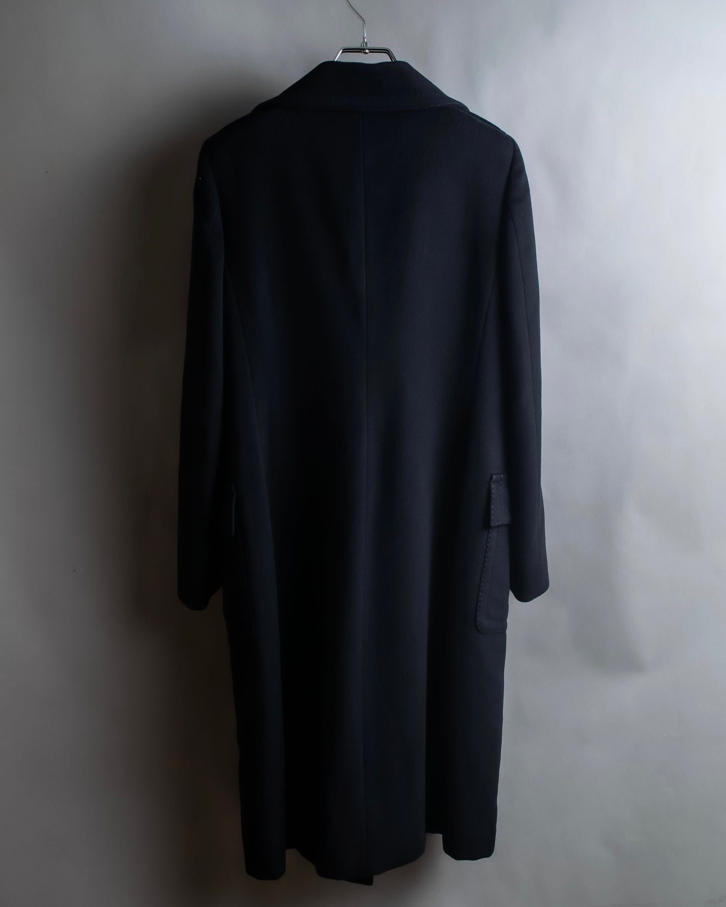 "Max Mara" Double-breasted 2way collar maxi length coat