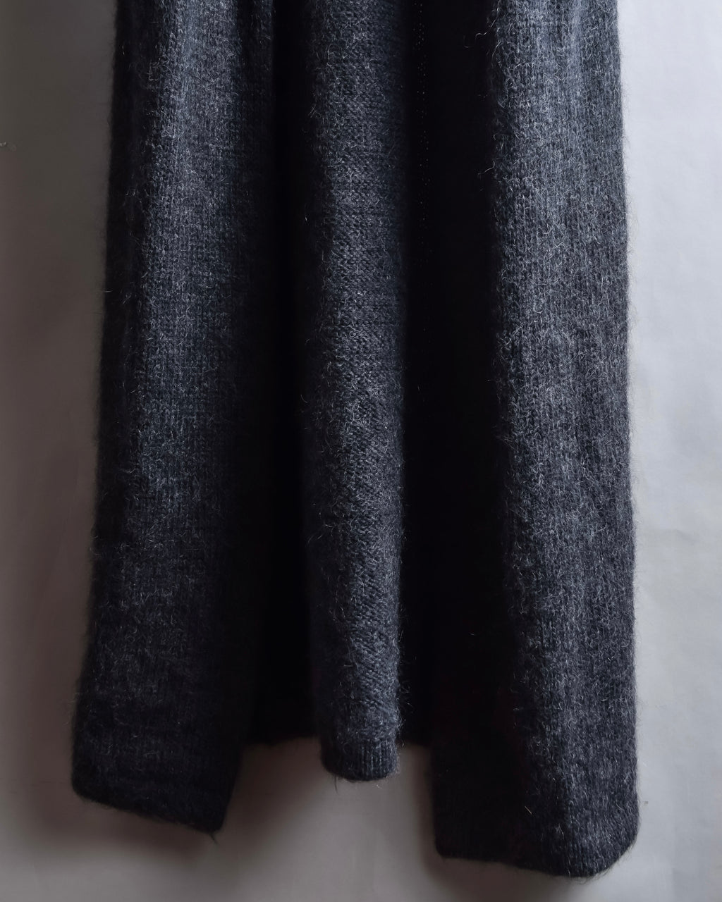 "Y's" 17AW Brushed wool super long knit cardigan
