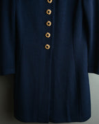"MARIE GRAY" 80's-90's Elegant textured knit coat