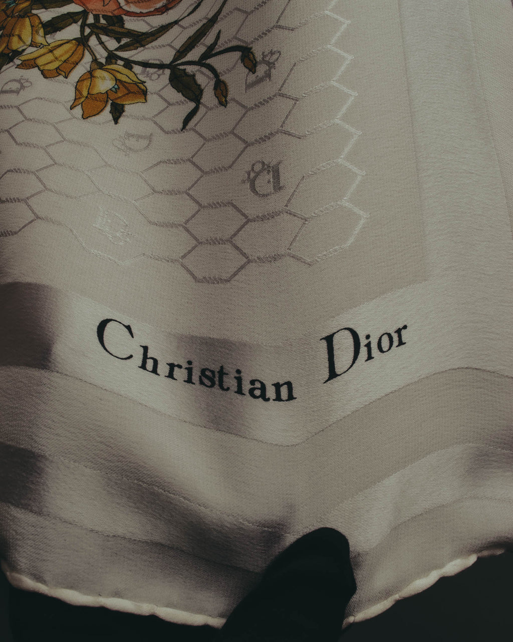 "Christian Dior" 80's-90's Elegant silk scarf
