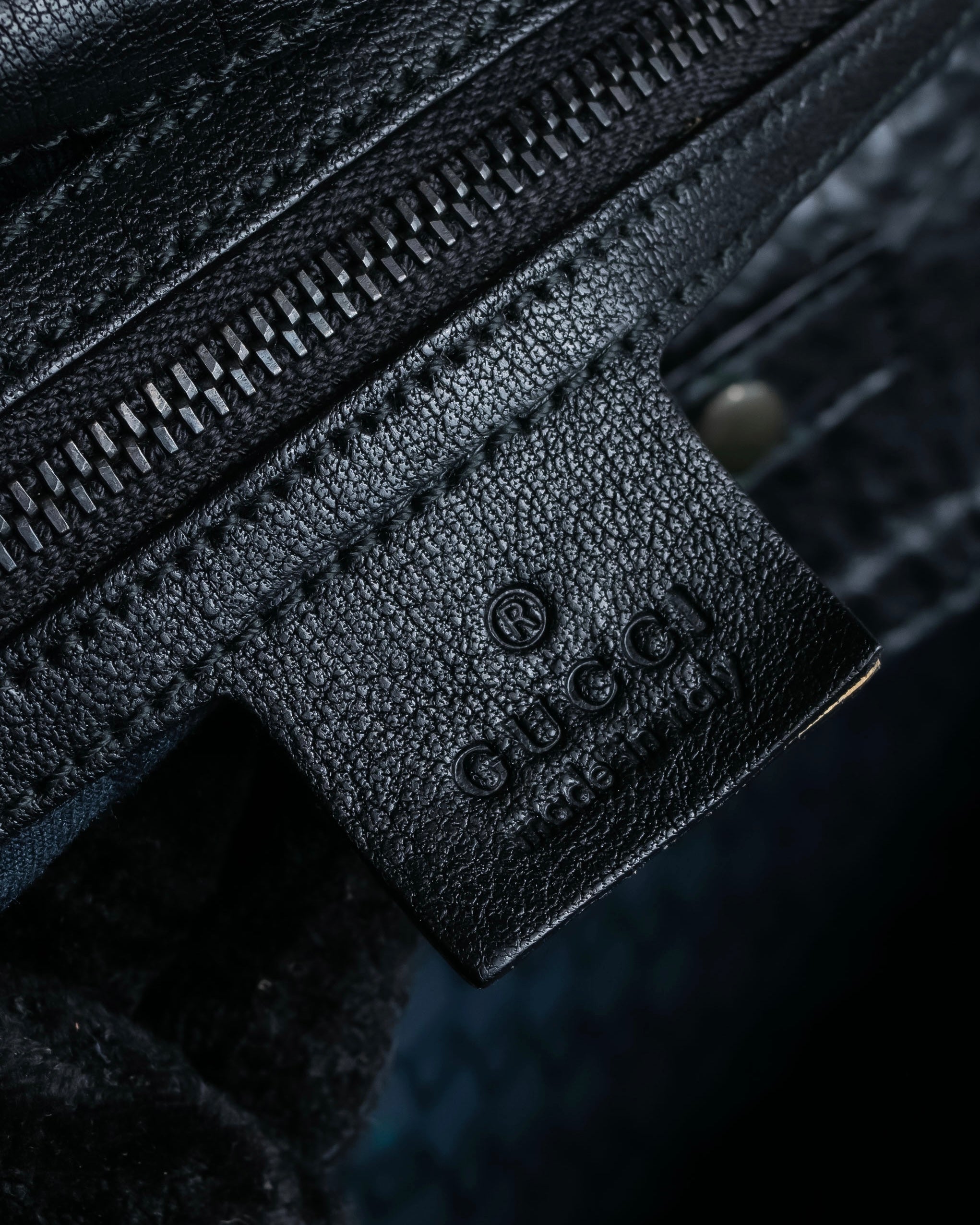 "GUCCI" Bamboo essence horizontal leather handbag