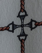 "CELINE" Horse-drawn carriage design silk scarf