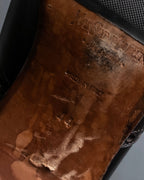 "YVES SAINT LAURENT" Medallion-embellished square heel boots