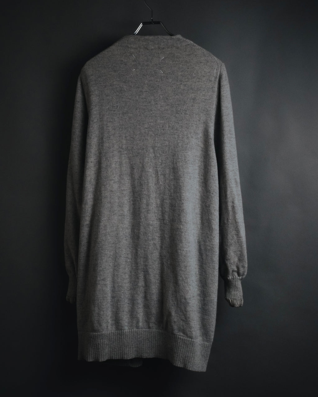 "Maison Margiela" 17AW belted gown knit coat