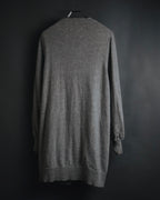 "Maison Margiela" 17AW belted gown knit coat