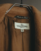 "VALENTINO MISS V" 80's-90's Camel hair single-breasted coat