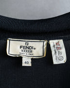 "FENDI" 1 button tailored lapel draping shirt