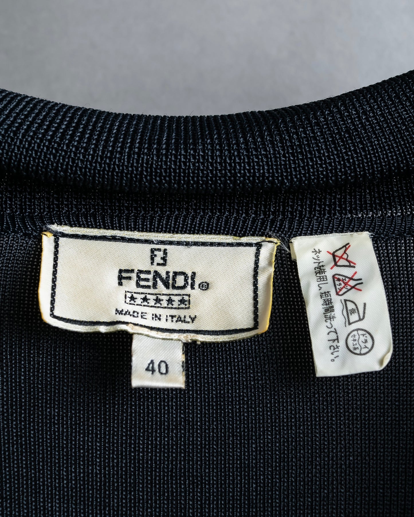 "FENDI" 1 button tailored lapel draping shirt