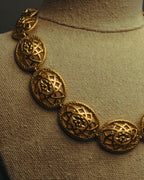 “Nina Ricci” 80’s-90’s floral openwork link necklace
