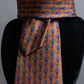 "GUCCI" Horsebit & GG pattern silk neck tie