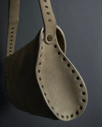 "CELINE" Studs design suede leather shoulder bag