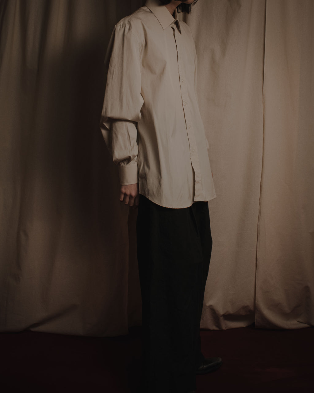 "Yves Saint Laurent" Late 90’s-early 00’s cotton broadcloth dress shirt