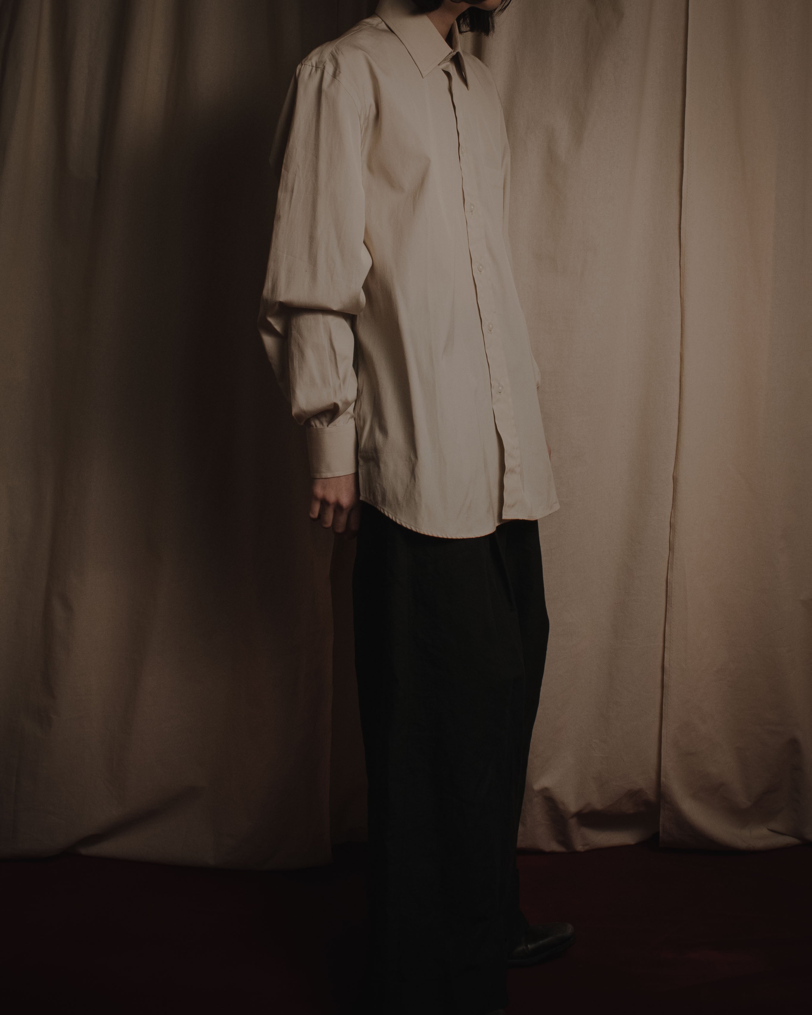 "Yves Saint Laurent" Late 90’s-early 00’s cotton broadcloth dress shirt