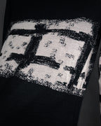 “CHANEL” 90’s-00’s Abstract grid knit top