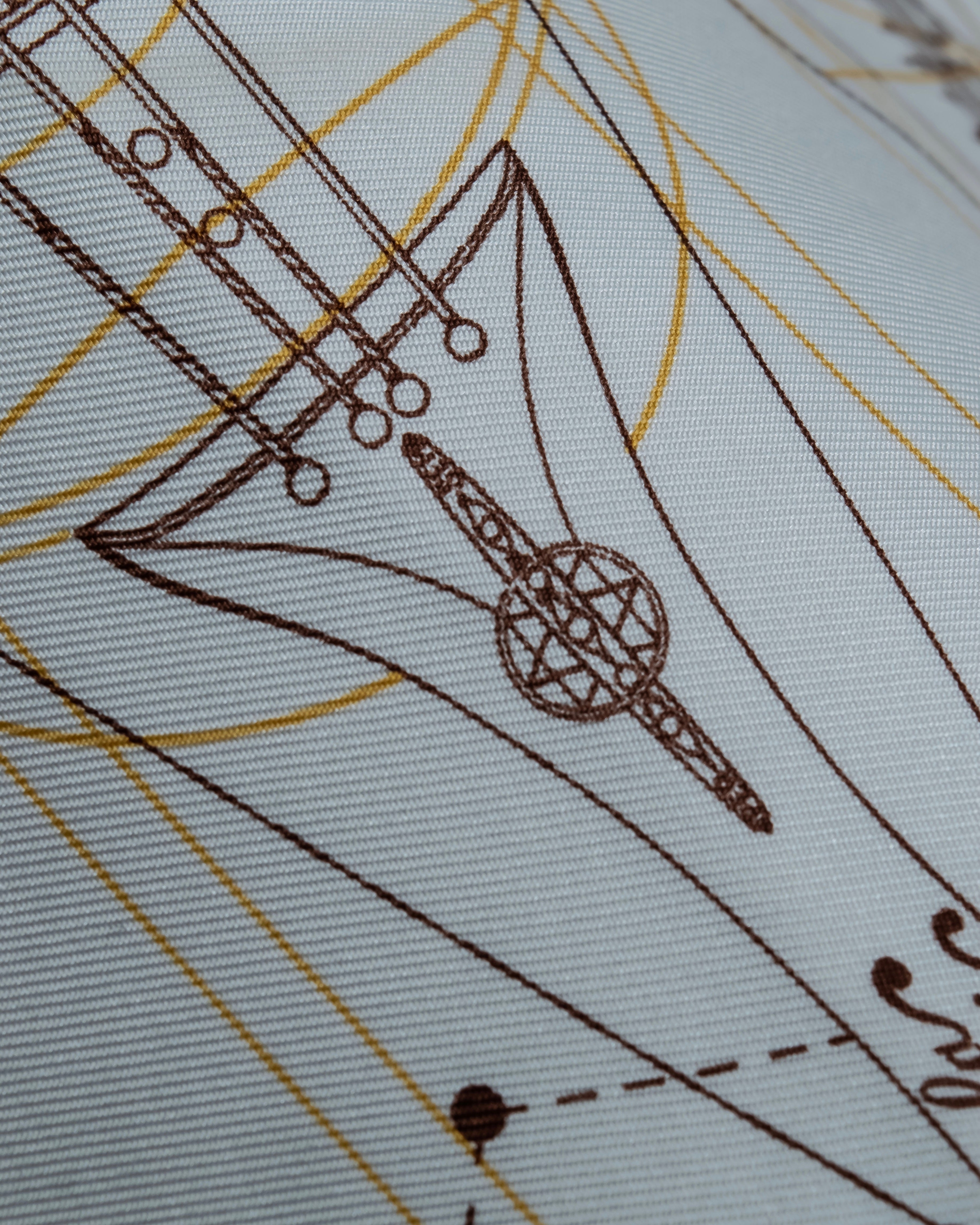 "HERMES" La Musique des Sphères petit carre scarf