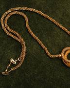 –SPECIAL– “Christian Dior” 80’s-90’s rope knot pearl drop necklace
