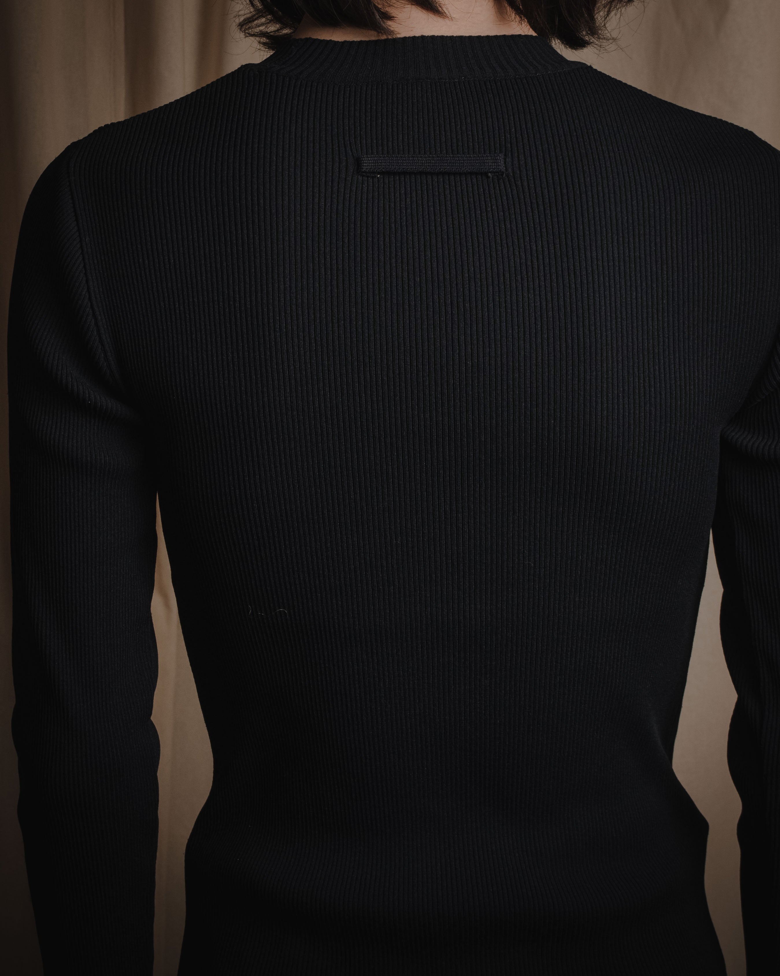 "Jean Paul GAULTIER CLASSIQUE"
Mid 90s nylon rib knit sweater