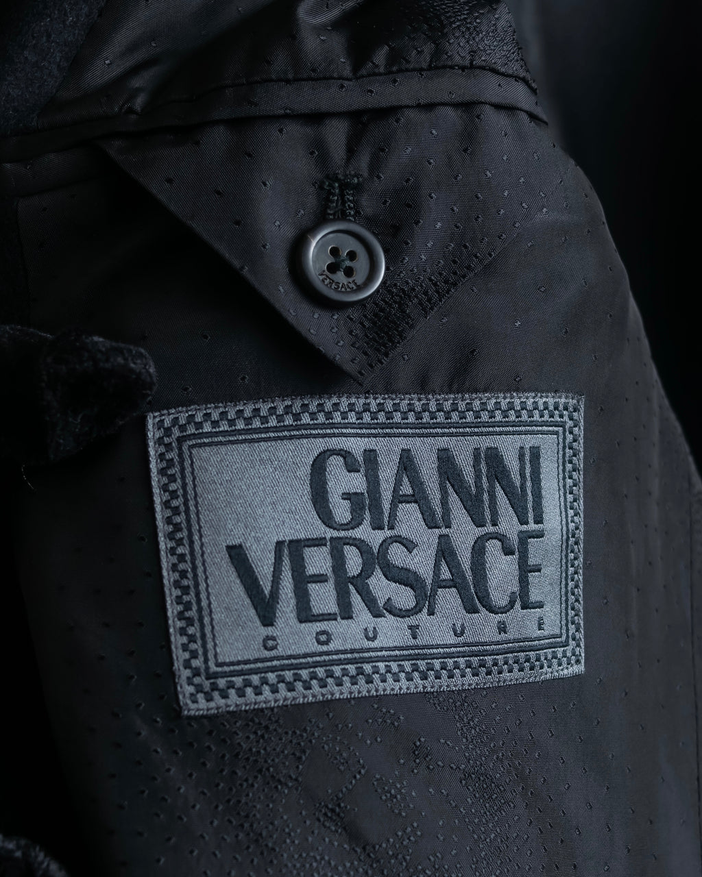 "GIANNI VERSACE" Relaxed silhouette soutien coat