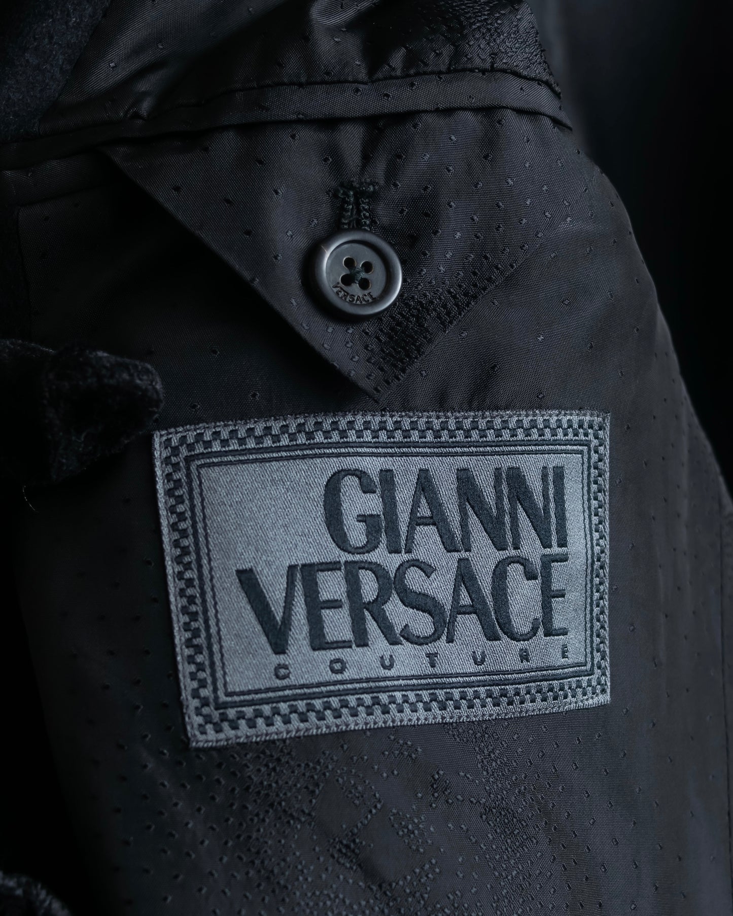 "GIANNI VERSACE" Relaxed silhouette soutien coat