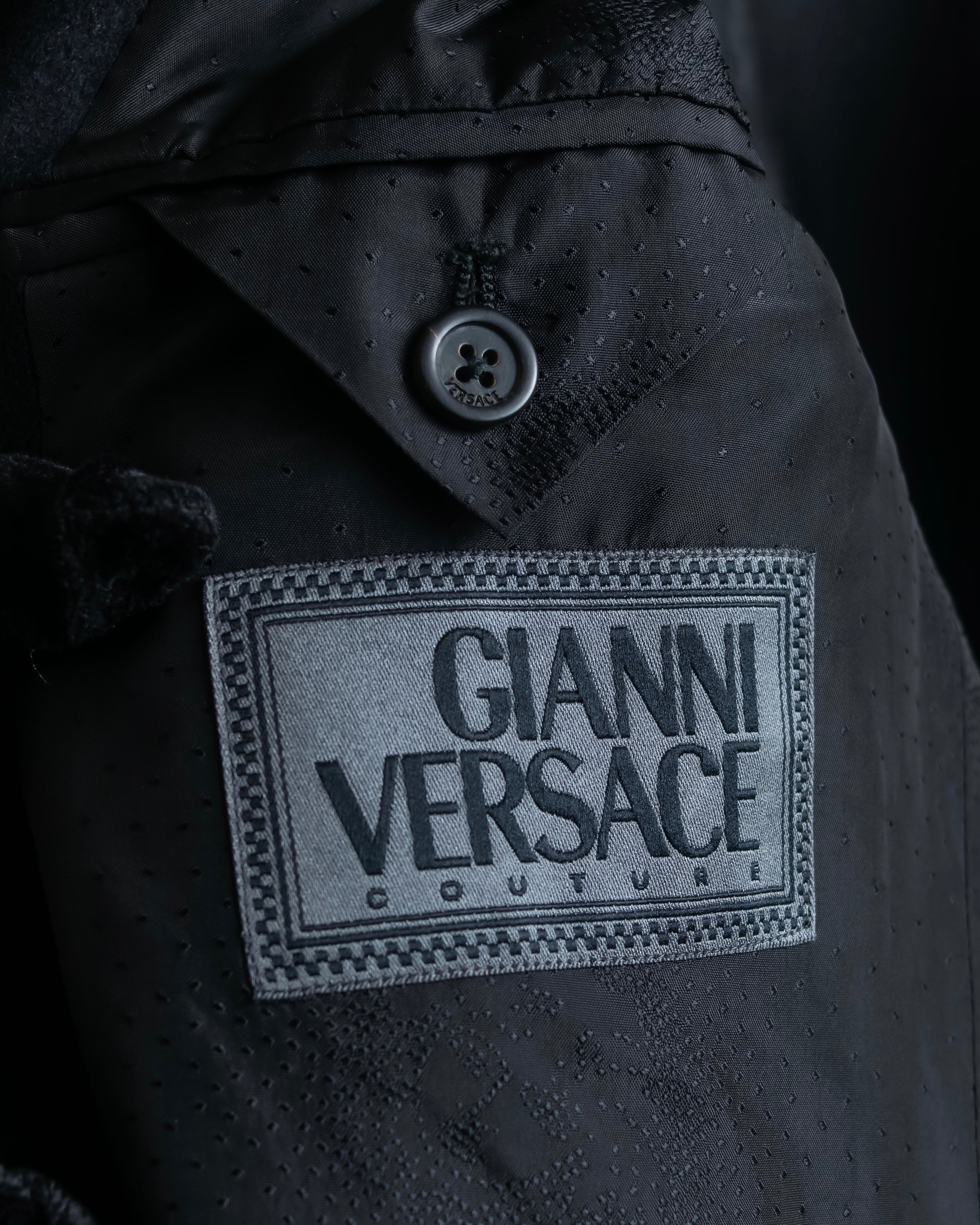 "GIANNI VERSACE" Relaxed silhouette soutien coat