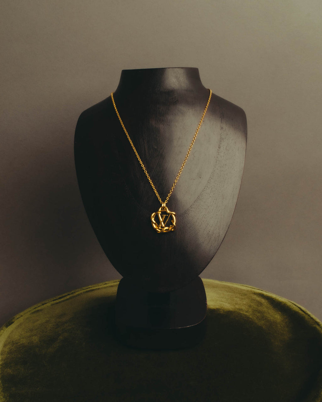 "Louis Vuitton" 2010's Gold-tone chain necklace
