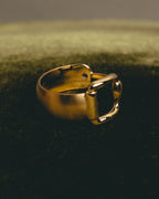 "GUCCI" 80's-00's Iconic horsebit scarf ring