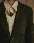 -SPECIAL- "GUCCI" 90’s Tom ford design suede tailored jacket