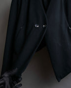 "HELMUT LANG" Zipper design sharp angle cutaway jacket