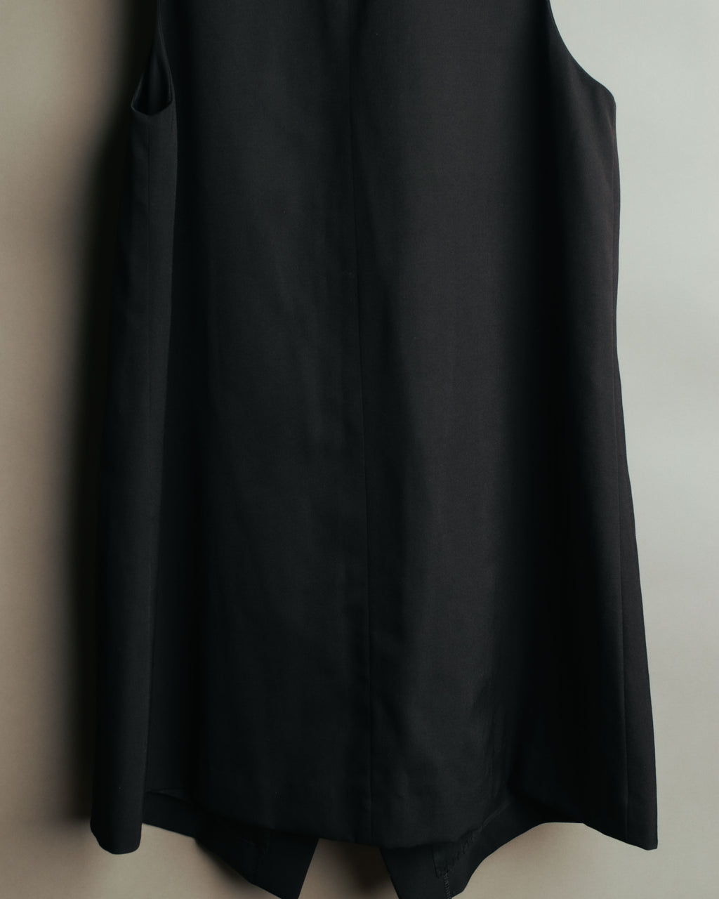 -SPECIAL- “Y’s” 90’s long tailored leather-trimmed vest