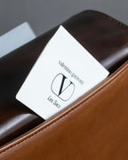 "Valentino Garavani" Leather combination design gold parts shoulder bag