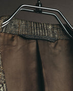 "Ermenegildo Zegna" 80's-90's Textured silk single-breasted blazer