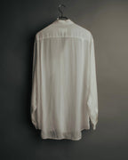 “Maison Margiela” 2018’s-20’s Cupro sheer white shirt