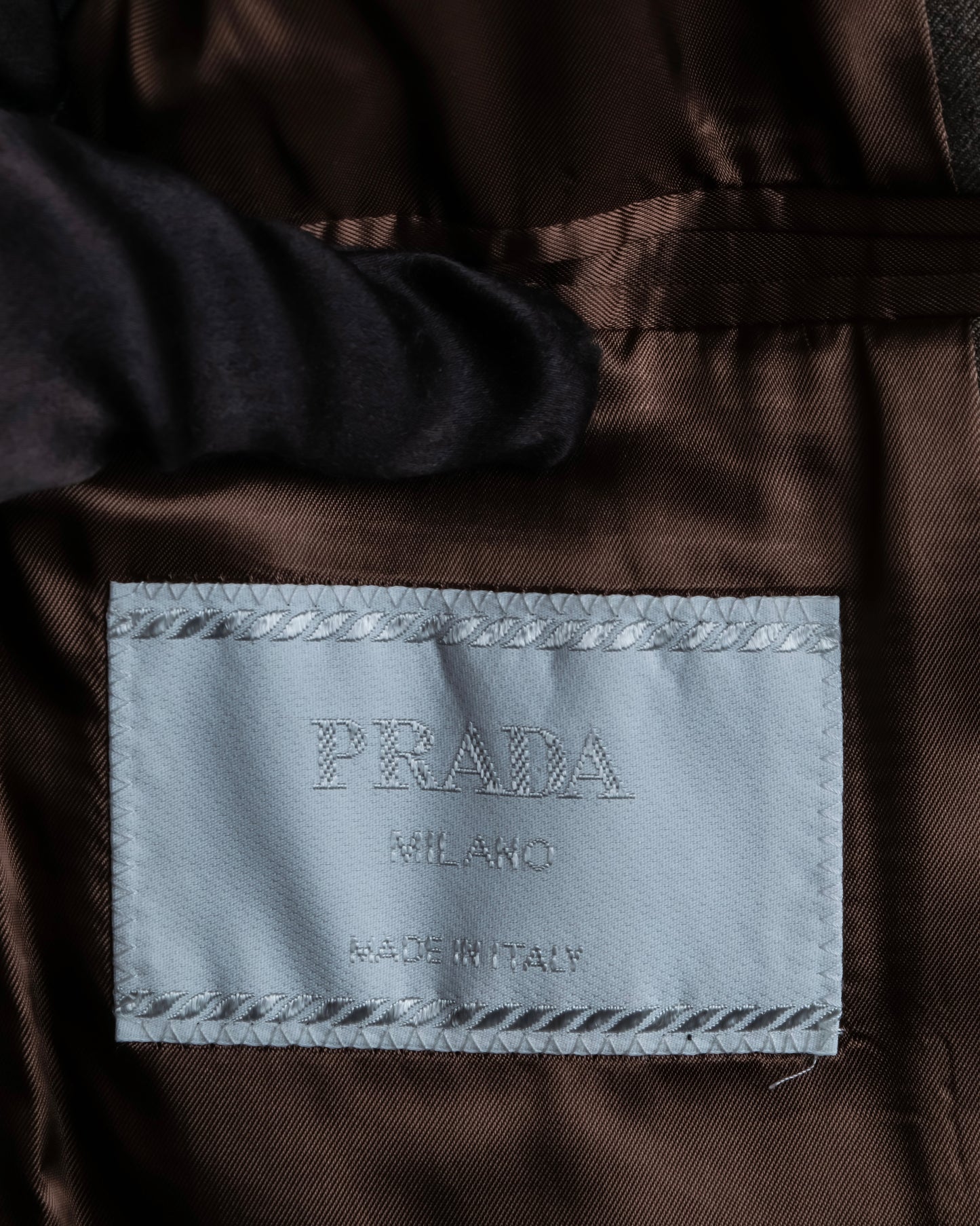 "PRADA" 3 button oversized tailored jacket