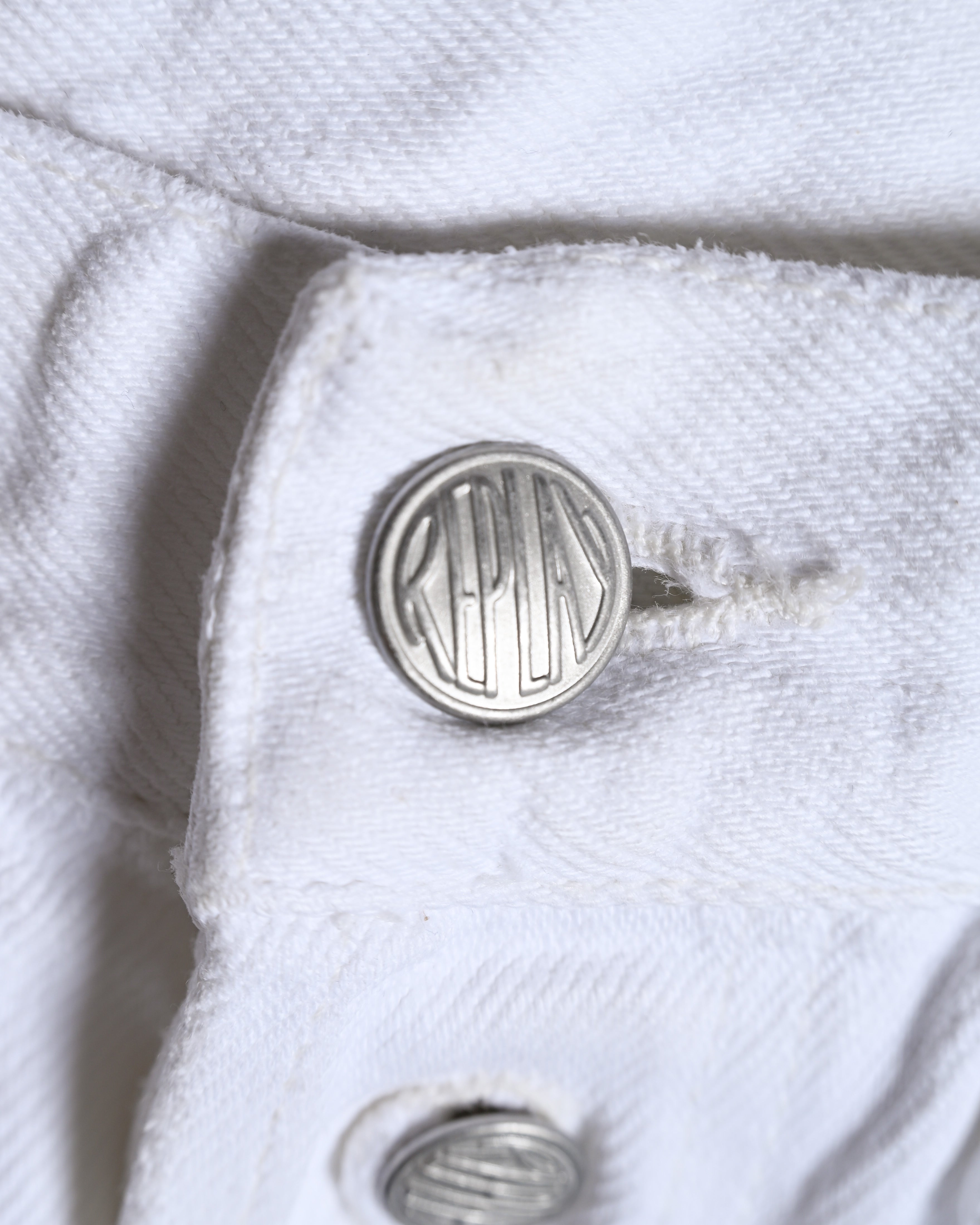 REPLAY/ 901 Regular Silhouette Vintage White Denim